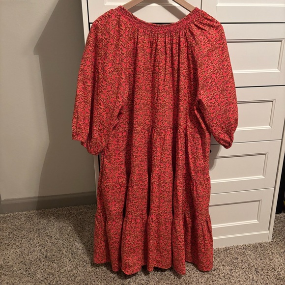 Universal Thread Target Floral Boho Puff Sleeve Tiered Flowy Dress Size XL - Picture 5 of 7